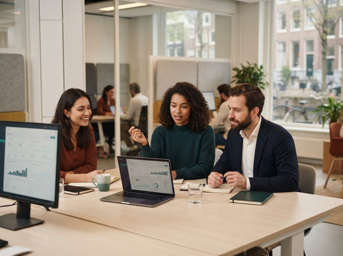 Belevux AI werkomgeving voor zelfstandige professionals die financiële data beheren