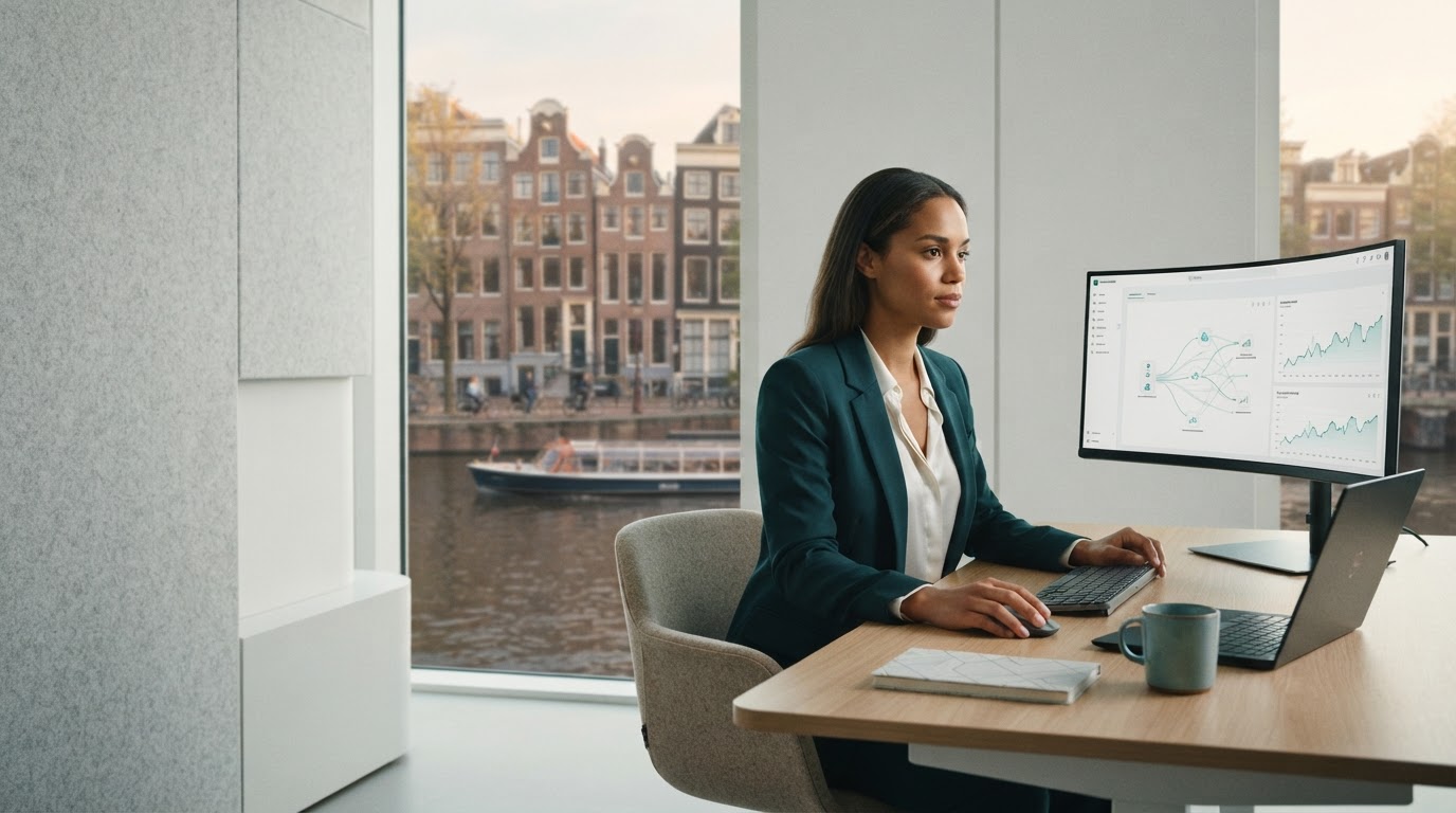 Belevux AI dashboard met geaggregeerde exchange-data en trendoverzichten